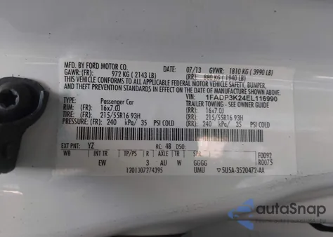 2014 Ford Focus Se from USA, damaged, VIN 1FADP3K24EL116990